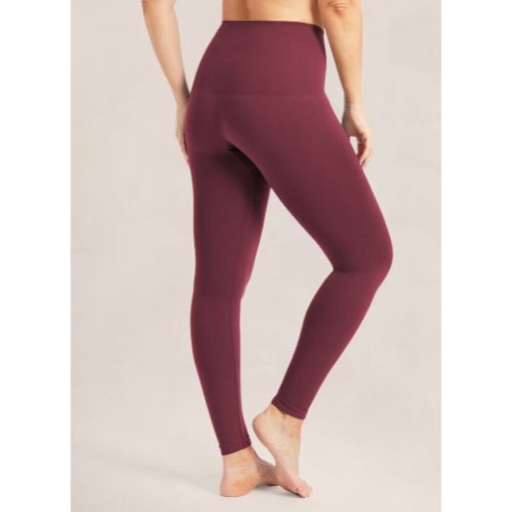 Empetua Womens 3XL Seamless Comfort Mid-Waist Shaping Leggings Red 41005 *Read